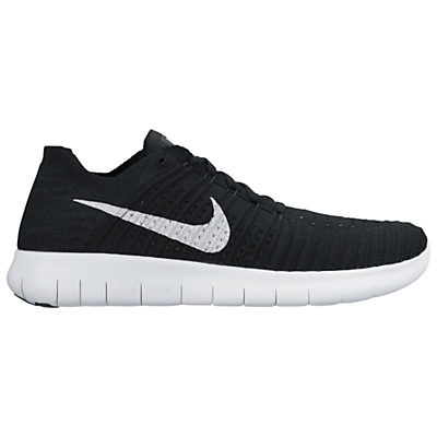 Nike Free RN Flyknit Men's Running Shoe Black/White Nike Free RN Flyknit Men's Running Shoe Black/White